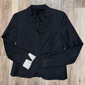 Theory Wool Dark Grey Otto Women's Blazer Size 4 NWOT